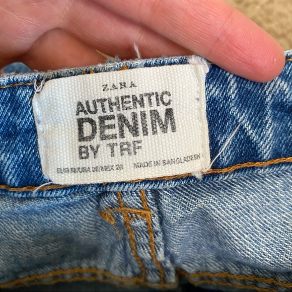 ZARA AUTHENTIC DENIM 100% COTTON MOM JEANS 28 - Picture 6 of 8